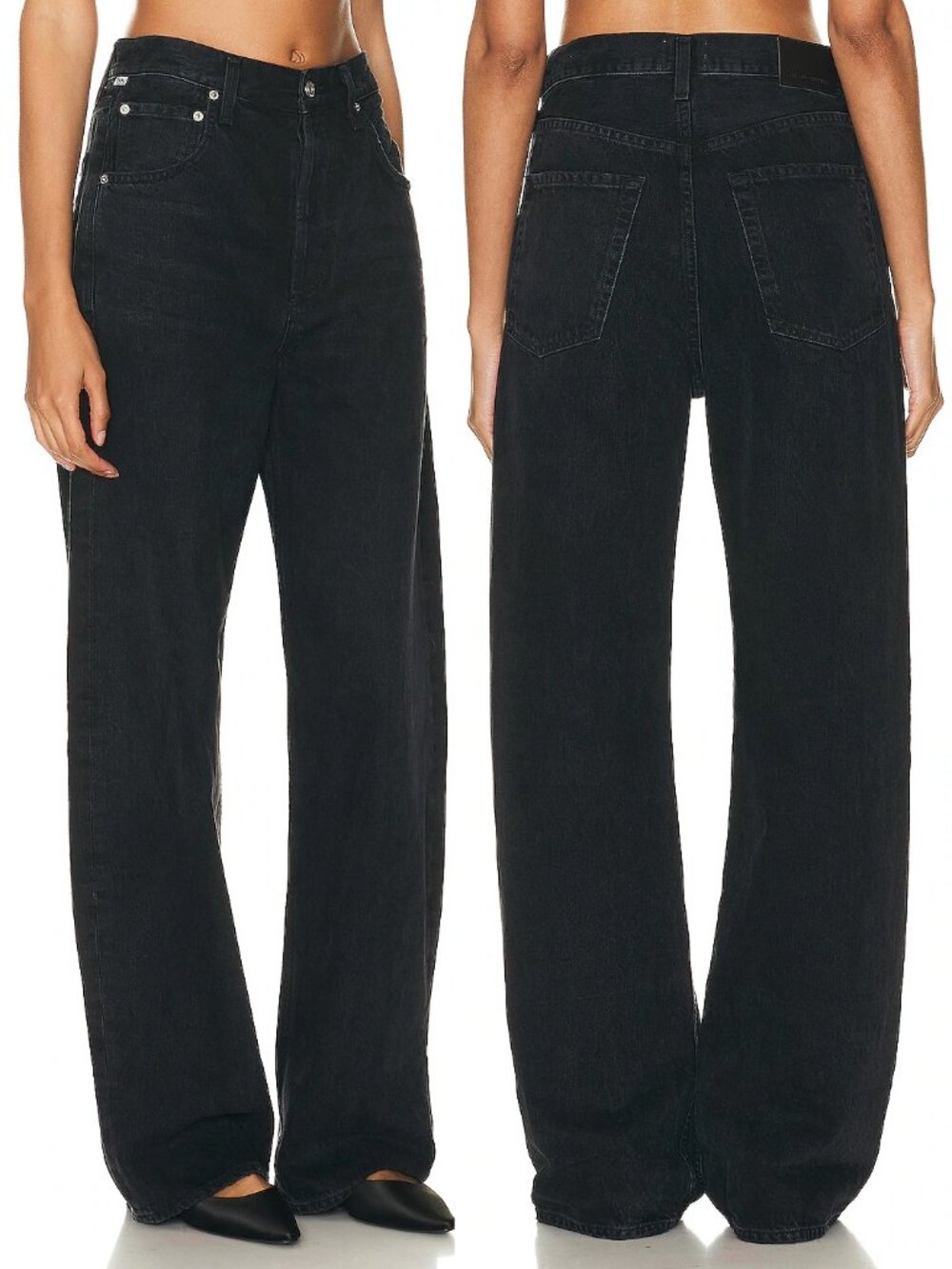NEW $268 CITIZENS OF HUMANITY AYLA BAGGY CUFF CROP JEANS IN VOILA SIZE W27 - Picture 3 of 16